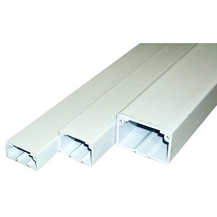 オーム電機 DZ-KD01W 00-4158 ケーブル用ダクト0号 1m(ご注文単位1袋)【直送品】