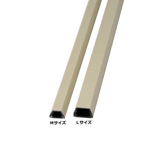 オーム電機 DZ-TMLC 00-4274 タフモール Lサイズ ベージュ 1m（ご注文単位5袋）【直送品】