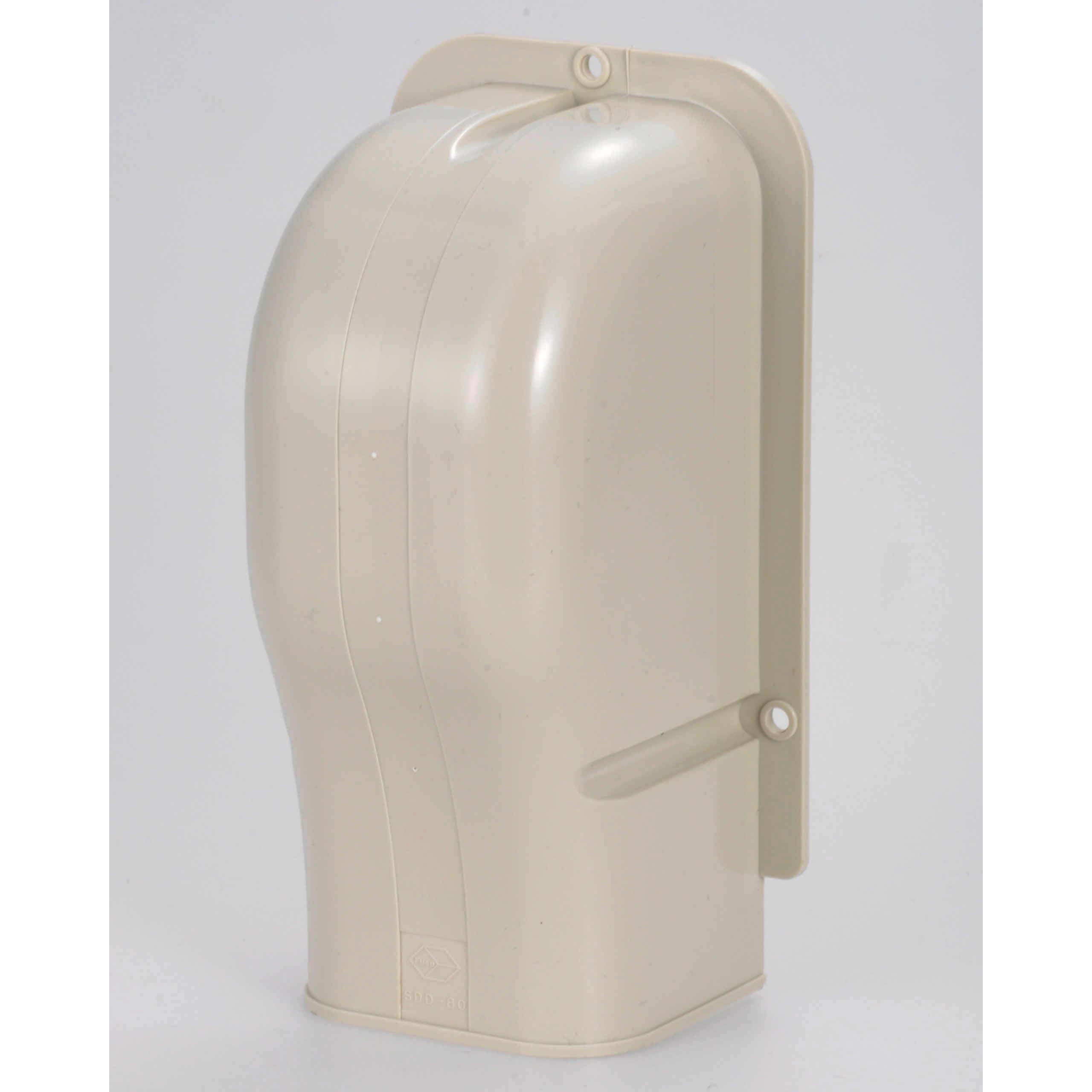 オーム電機 SDD-80IV 00-4468 エアコン配管用ウォールカバー(ご注文単位1袋)【直送品】