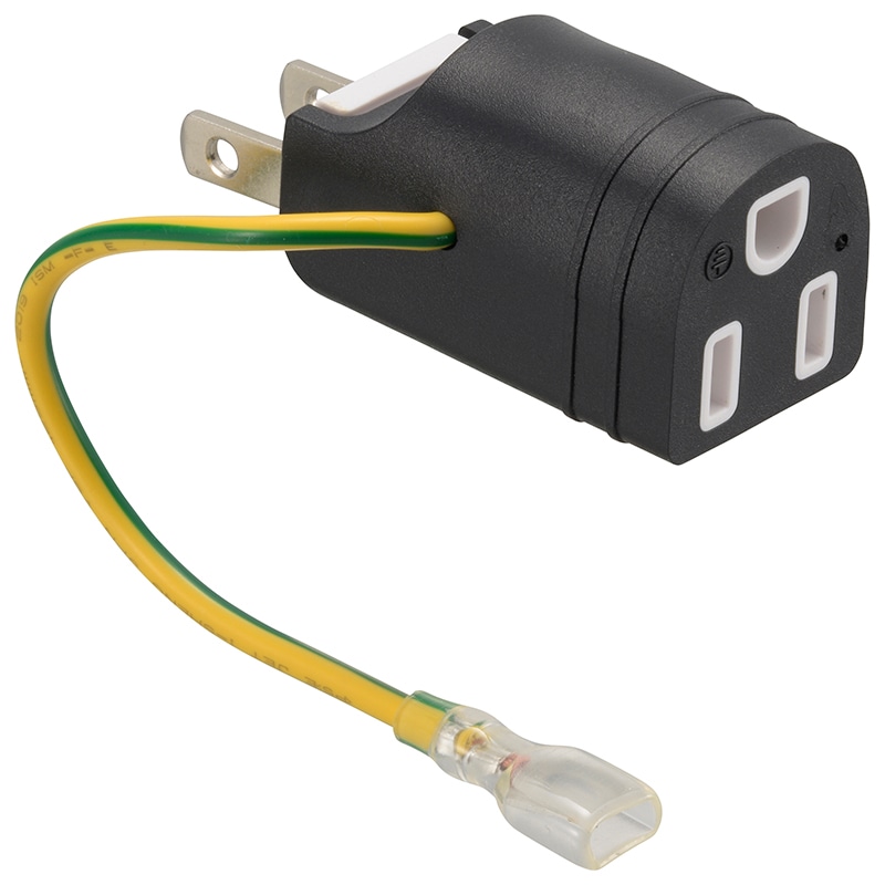 オーム電機 HS-TM1EFP3-K 00-5097 接地アダプターフリープラグ 変換用 アース端子カバー付き(ご注文単位1袋)【直送品】