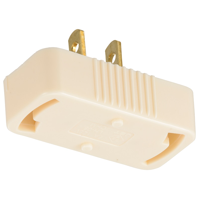 オーム電機 HS-LH05 00-7055 角型引掛プラグアダプター 照明用（ご注文単位5袋）【直送品】