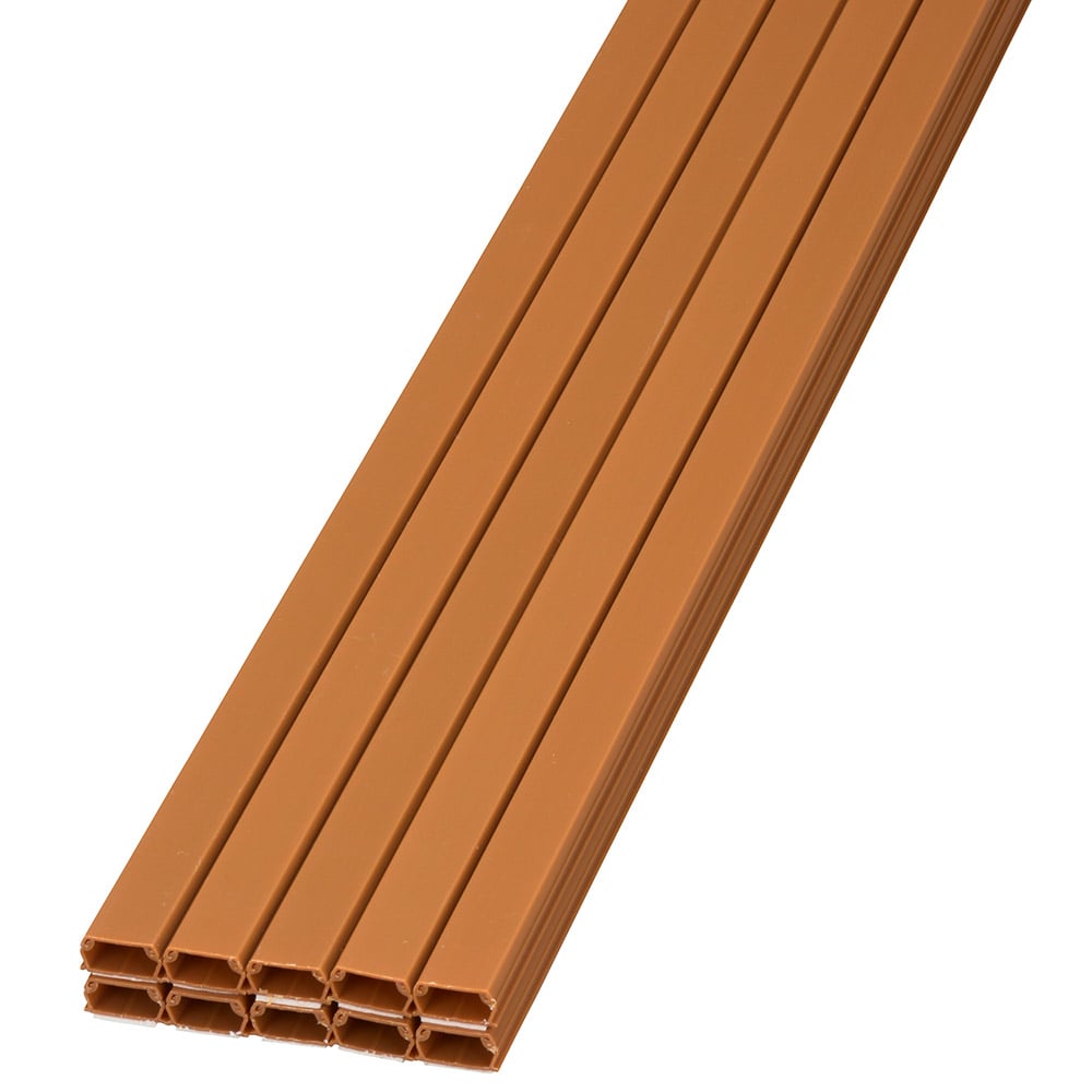 オーム電機 DZ-AMT21-T/10P 00-8000 テープ付ABSモール2号 1m ブラウン 10本入（ご注文単位1袋）【直送品】