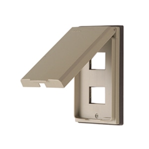 オーム電機 ML1682 00-8058 スイッチプレート 防滴プレート 2口用 ML1682（ご注文単位1袋）【直送品】