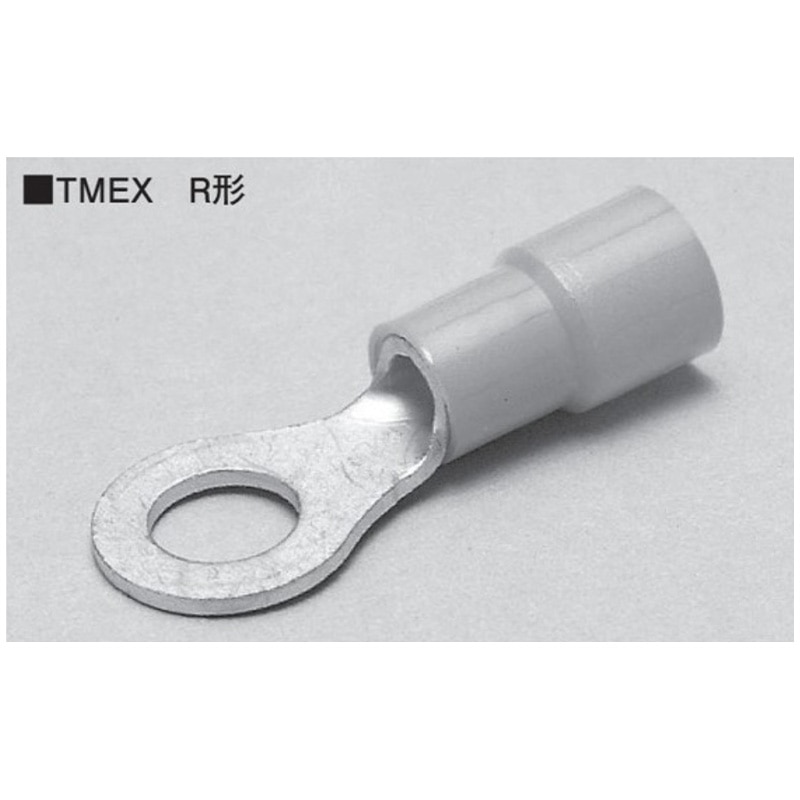 オーム電機 TMEX3.5-6L 00-8677 ニチフ 環境配慮形 絶縁被覆付圧着端子 R形 丸形 銅線用 50個入(ご注文単位1袋)【直送品】