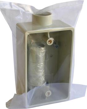 オーム電機 PVR22-2J 00-9115 露出スイッチボックス 16・22用(ご注文単位1袋)【直送品】