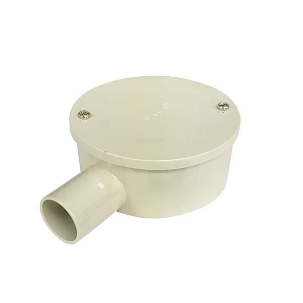 オーム電機 PVM16-1KJ 00-9119 露出用丸形ボックス 16用 1方出(ご注文単位1袋)【直送品】