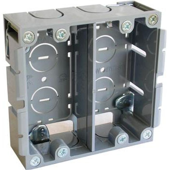 オーム電機 SBP-W(M) 00-9132 パネルボックス 2ヶ用（ご注文単位1袋）【直送品】