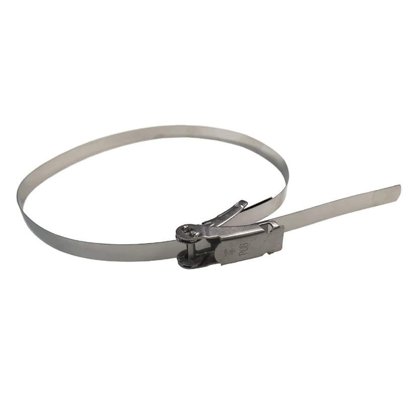 オーム電機 DZ-POB6 00-9473 ポールバンド ステンレス 幅10mm 長さ600mm DZ-POB6（ご注文単位1袋）【直送品】