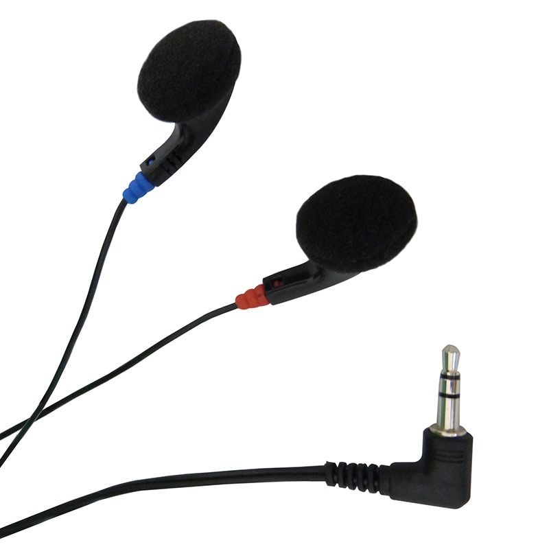 オーム電機 EAR-0009 01-0009 ステレオイヤホン 2m ブラック（ご注文単位1袋）【直送品】