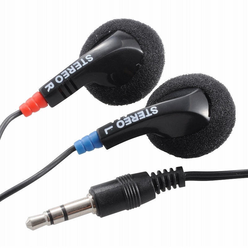 オーム電機 EAR-0025 01-0025 ステレオイヤホン 3m（ご注文単位1袋）【直送品】