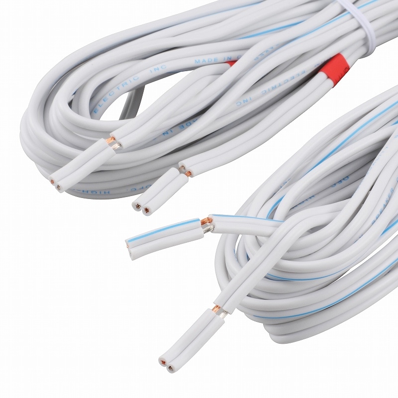 オーム電機 AUD-C50SK-W 01-5115 スピーカーコード 5m 2本入（ご注文単位1袋）【直送品】