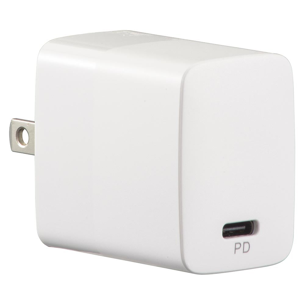 オーム電機 MAV-AP20W-W 01-7171 AudioComm AC充電器 20W PD対応 USB-C(ご注文単位1袋)【直送品】