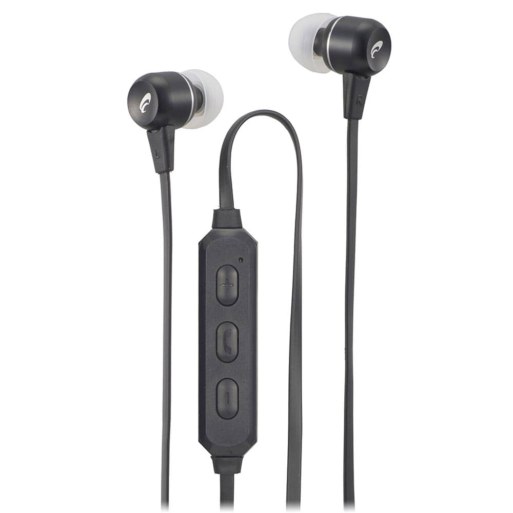 オーム電機 HP-W173N-K 03-2497 AudioCommワイヤレスステレオインナーホン ブラック(ご注文単位1袋)【直送品】