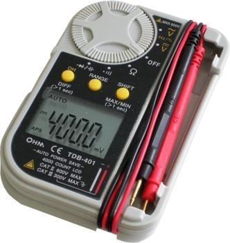 オーム電機 TDB-401 04-1891 デジタルマルチテスター(ご注文単位1袋)【直送品】