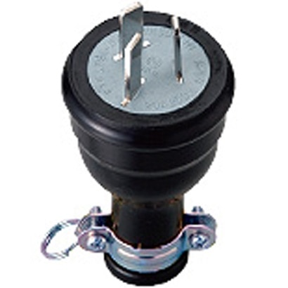 オーム電機 HS-K203GP 04-7211 防水プラグ HS-K203GP(ご注文単位1袋)【直送品】