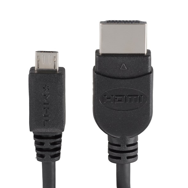 オーム電機 VIS-C10MH-K 05-0327 MHLケーブル 1m(ご注文単位1袋)【直送品】