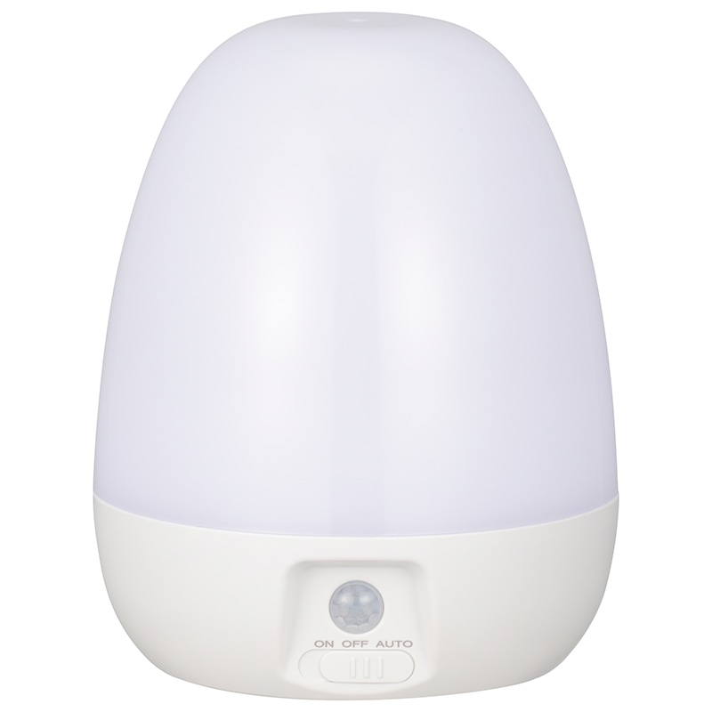 オーム電機 NIT-BLA6JE-WN 06-0141 LEDナイトライト 明暗+人感 屋内用 80lm 電池式(ご注文単位1袋)【直送品】