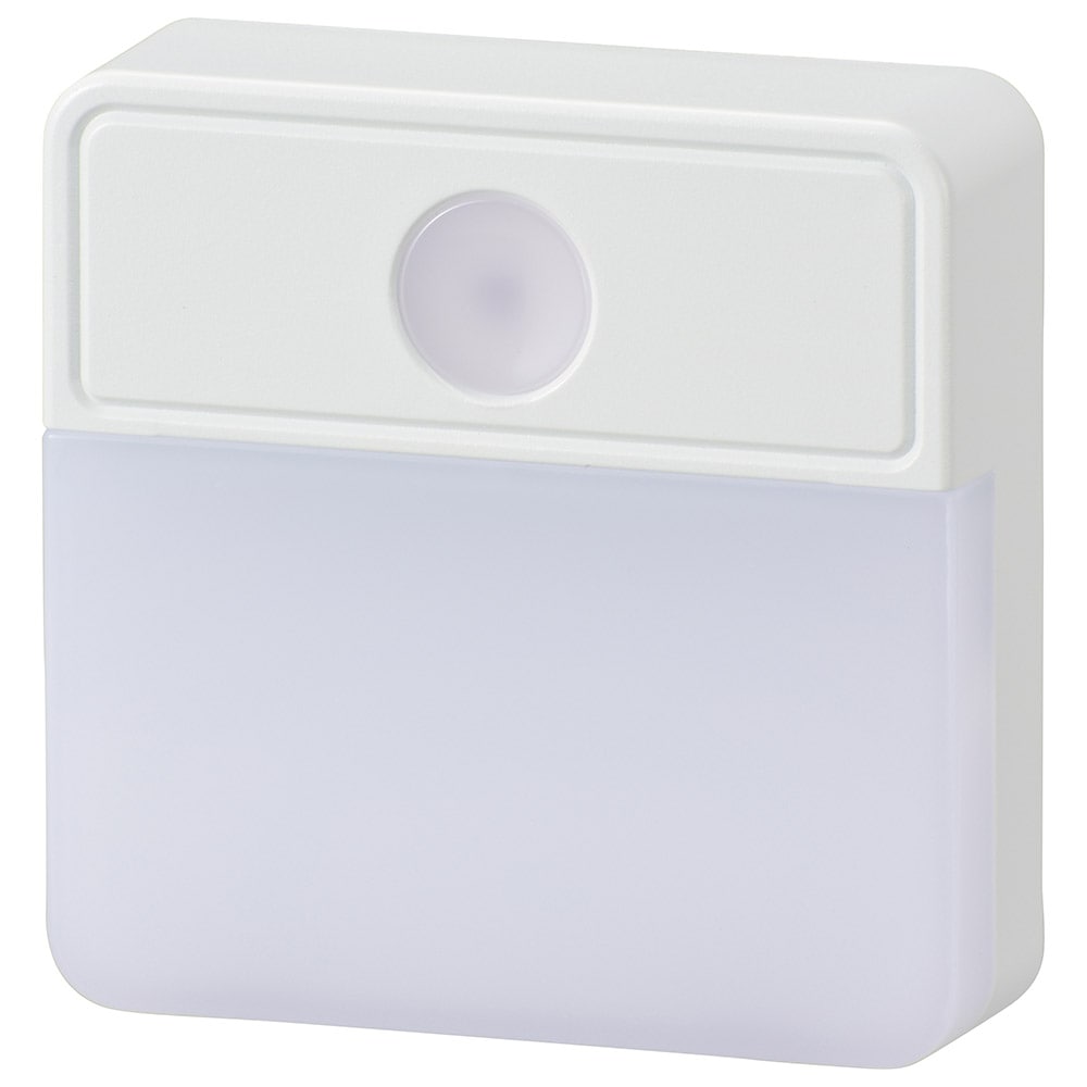 オーム電機 NIT-ALA6MSQ-WN 06-0147 LED明暗センサー式ナイトライト（ご注文単位1袋）【直送品】