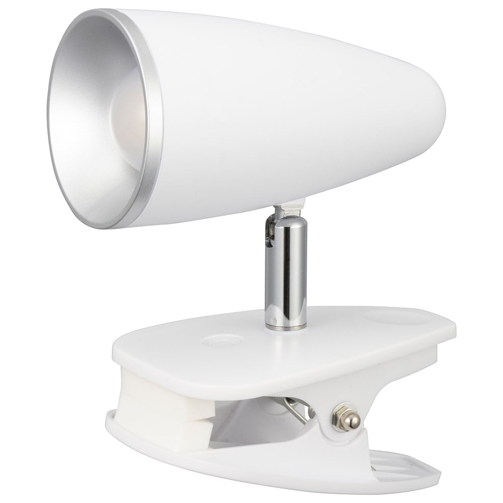 オーム電機 LTC-LC12S2-WN 06-0982 LEDクリップライト 昼白色 ホワイト（ご注文単位1袋）【直送品】