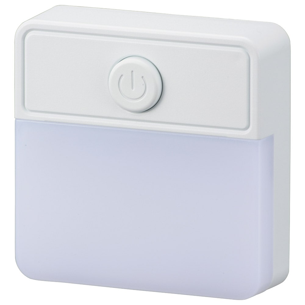 オーム電機 NIT-ALA6PSQ-WL 06-1723 薄型LEDナイトライト スイッチ式 電球色(ご注文単位1袋)【直送品】