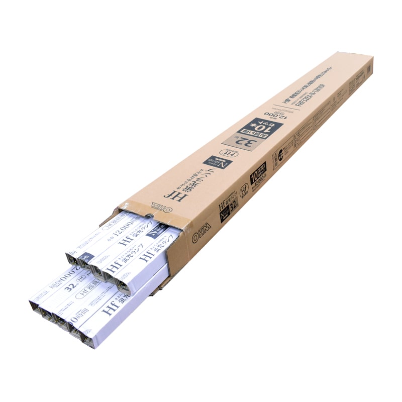 オーム電機 FHF32EX-N-12K10P 06-4519 直管蛍光ランプ Hf器具専用 32形 3波長形 昼白色 10本セット（ご注文単位1袋）【直送品】