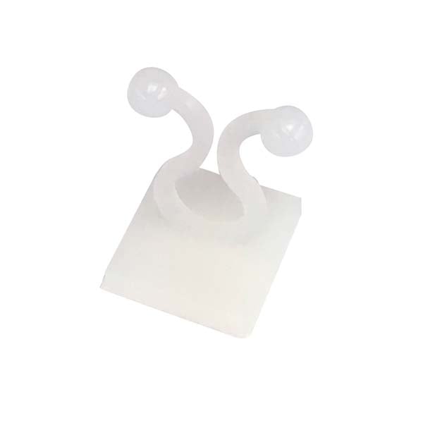 オーム電機 DZ-BTT8AAZ 09-1677 ベース付ツイストタイ 白 6個入(ご注文単位1袋)【直送品】