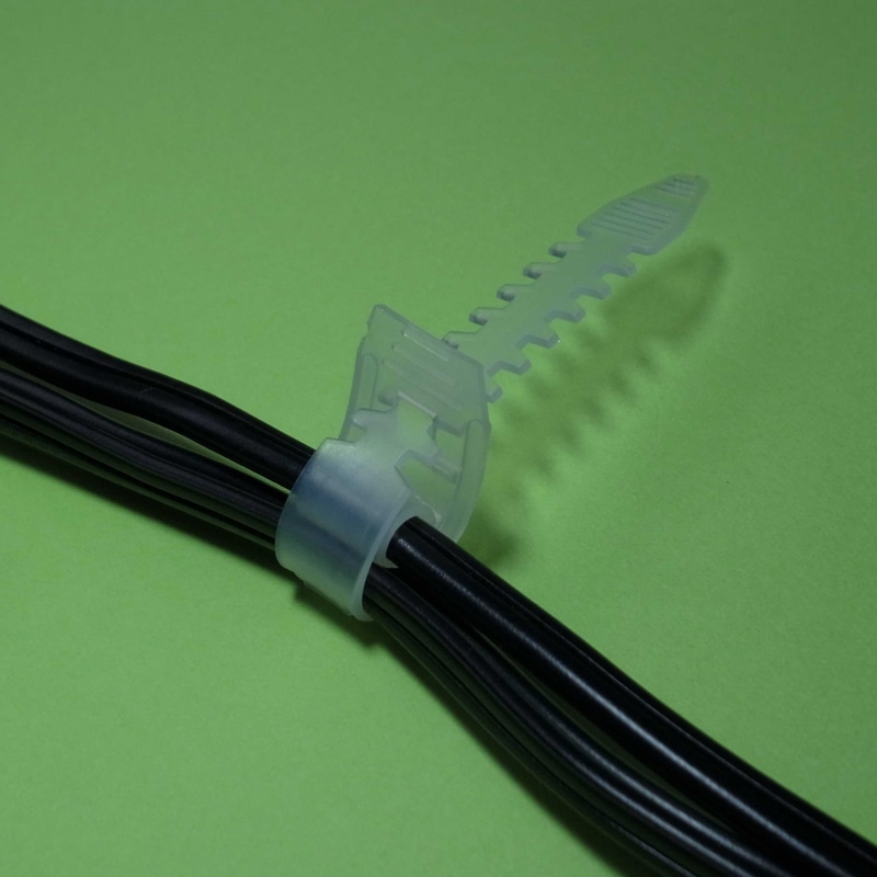 オーム電機 LOB-CB1215W 09-1710 コードバンド 結束径φ21mm 15本入 白（ご注文単位1袋）【直送品】