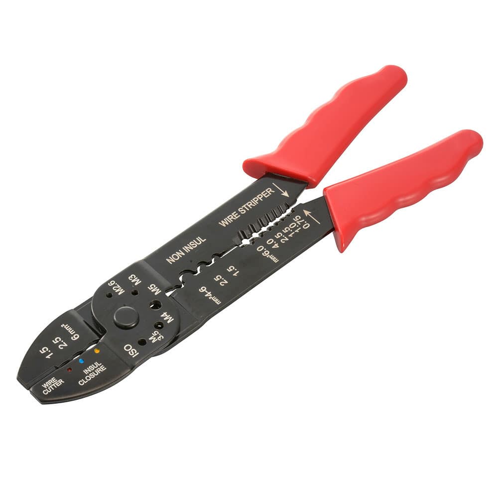 オーム電機 DZ-DP2411 09-2411 電工ペンチ 絶縁裸端子用（ご注文単位1袋）【直送品】