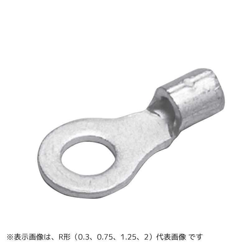 オーム電機 R2-3.520 09-2509 ニチフ 裸圧着端子 丸型R型 R2-3.5 20個入 R2-3.5 20（ご注文単位1袋）【直送品】