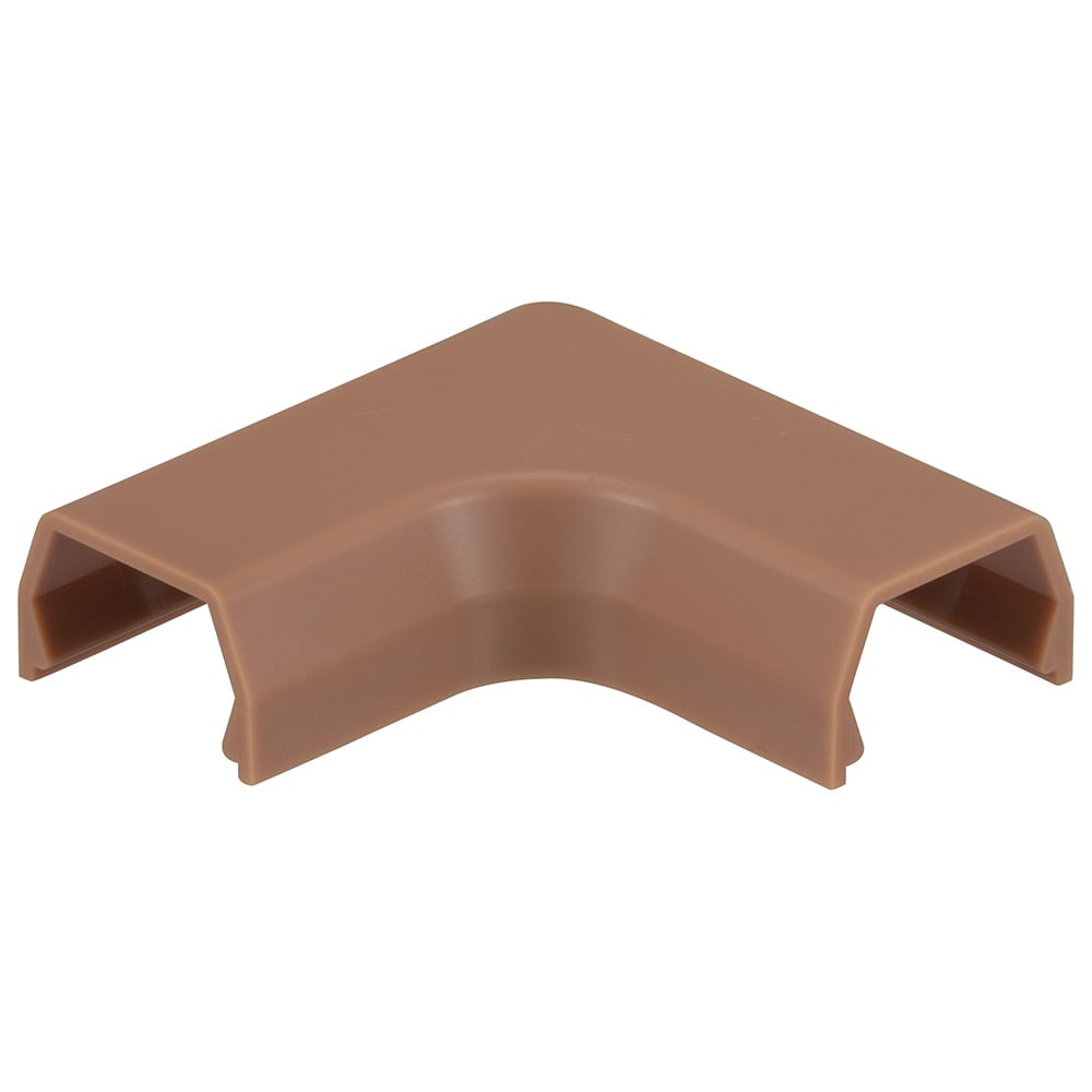 オーム電機 DZ-AMM1-T/2P 09-2660 モール用曲がり1号 茶 2個入（ご注文単位1袋）【直送品】