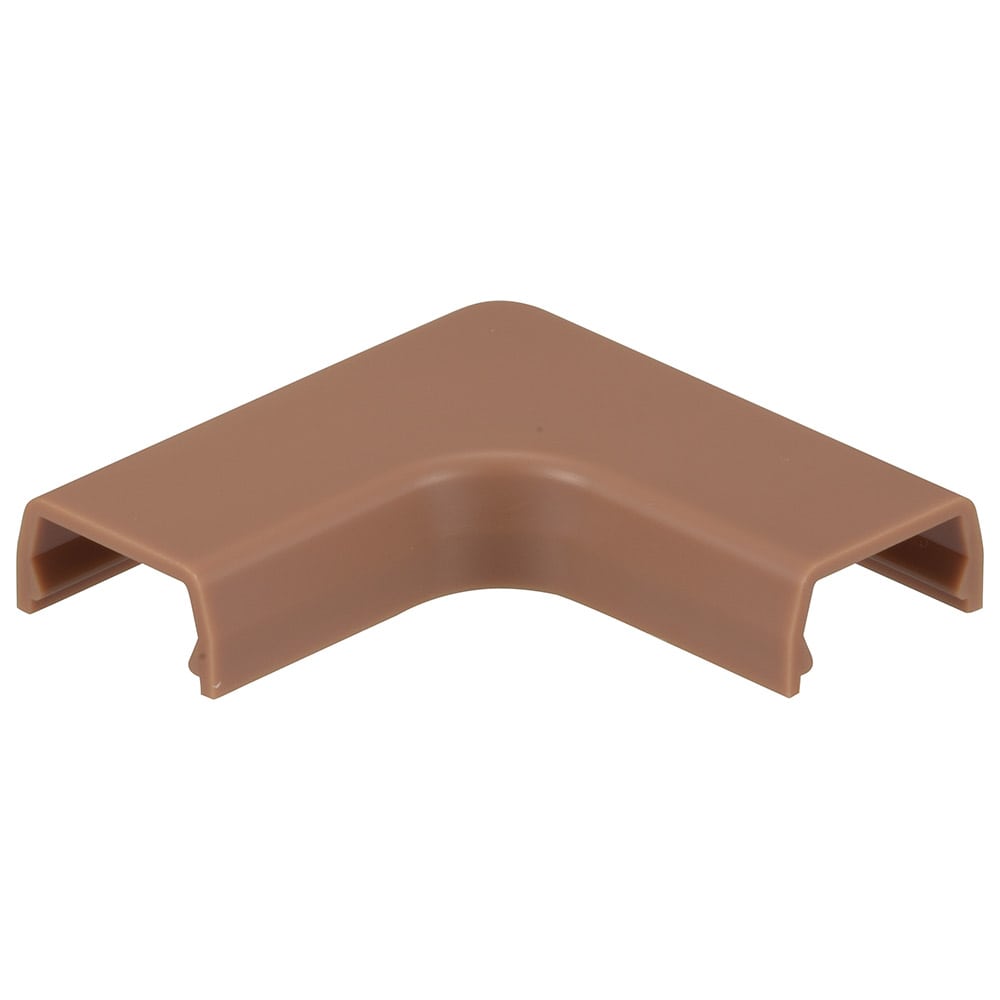 オーム電機 DZ-AMM0-T/2P 09-2681 モール用曲がり0号 茶 2個入（ご注文単位1袋）【直送品】