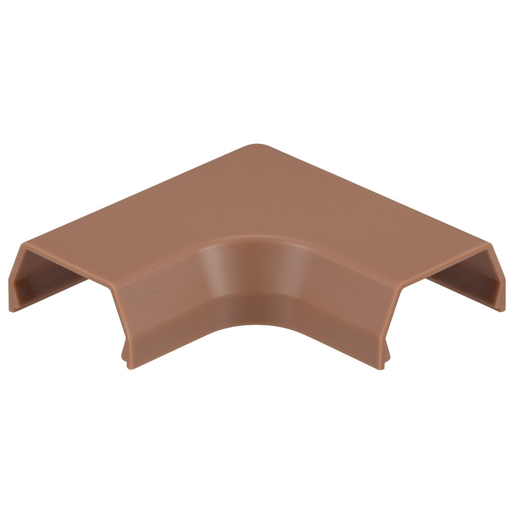 オーム電機 DZ-AMM3-T/2P 09-2693 モール用曲がり3号 茶 2個入（ご注文単位1袋）【直送品】