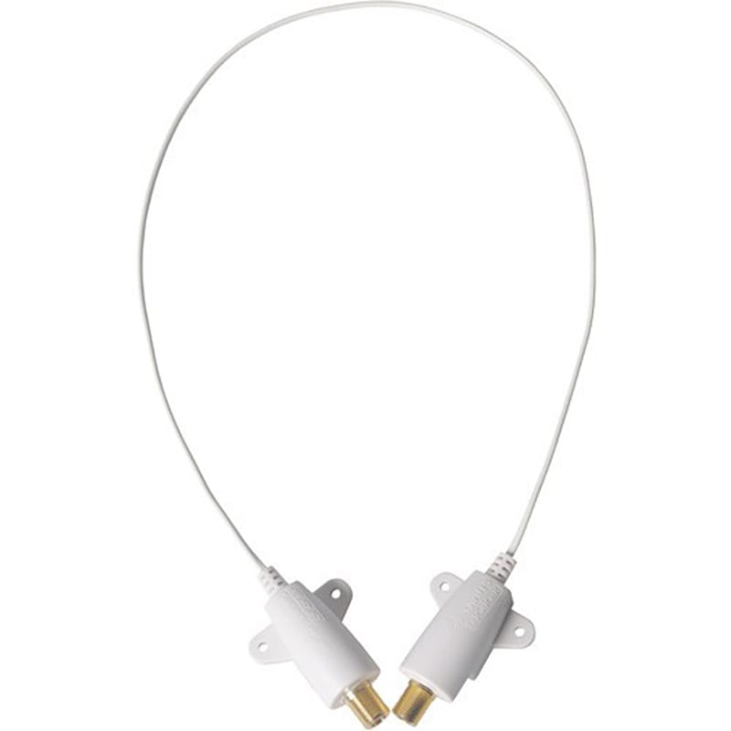 オーム電機 1JW1FFS(B) 14-0290 DXアンテナ フラットケーブル F形接栓式 4K8K対応(ご注文単位1袋)【直送品】