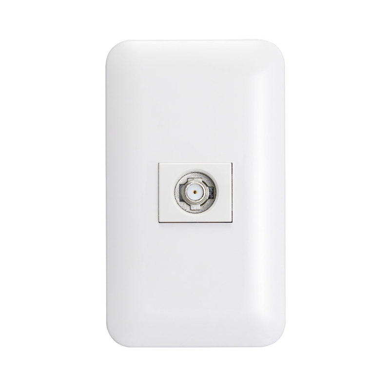 オーム電機 SU7LKSWP(B) 14-0391 DXアンテナ 壁面テレビ端子 プレート付 2K・4K・8K対応 室内用(ご注文単位1袋)【直送品】