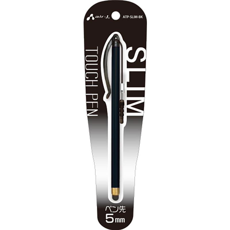 オーム電機 ATP-SLIMBK 15-2848 エアージェイ タッチペン（ご注文単位1袋）【直送品】