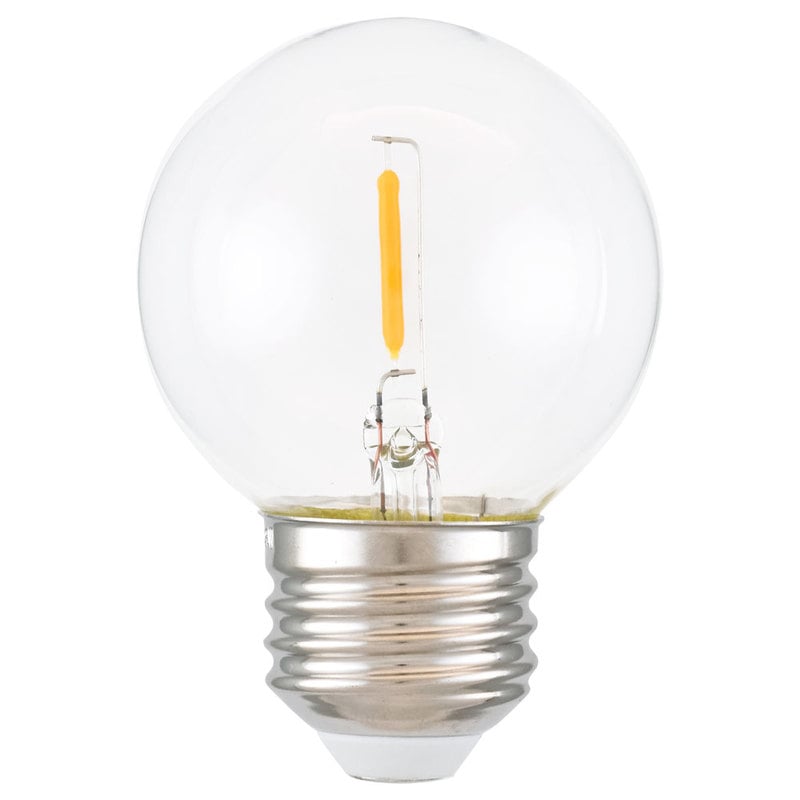 オーム電機 G50E26-0.8WC21 16-6520 旭光 フィラメントタイプLED電球 ボール球 G50/E26/0.8W/クリア（ご注文単位1袋）【直送品】