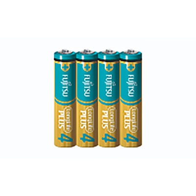 オーム電機 27785 17-0231 富士通アルカリ乾電池 ロングライフプラス(単4形×4本パック)(ご注文単位5袋)【直送品】