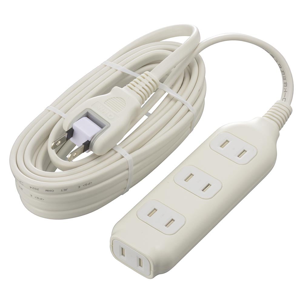 オーム電機 4個口タップ 5m 1個（ご注文単位1個）【直送品】