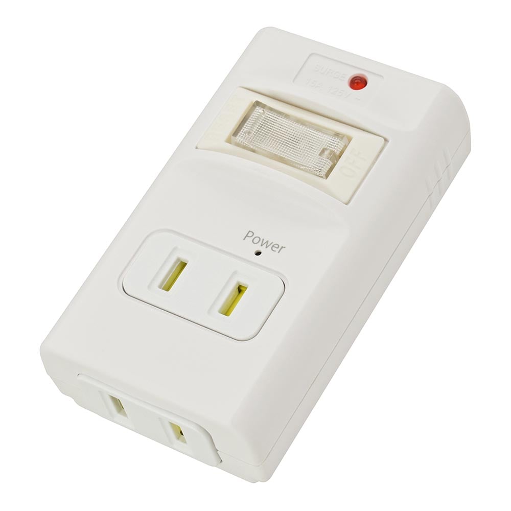 オーム電機 発煙ガードスイッチ付タップ 2個口 1個（ご注文単位1個）【直送品】