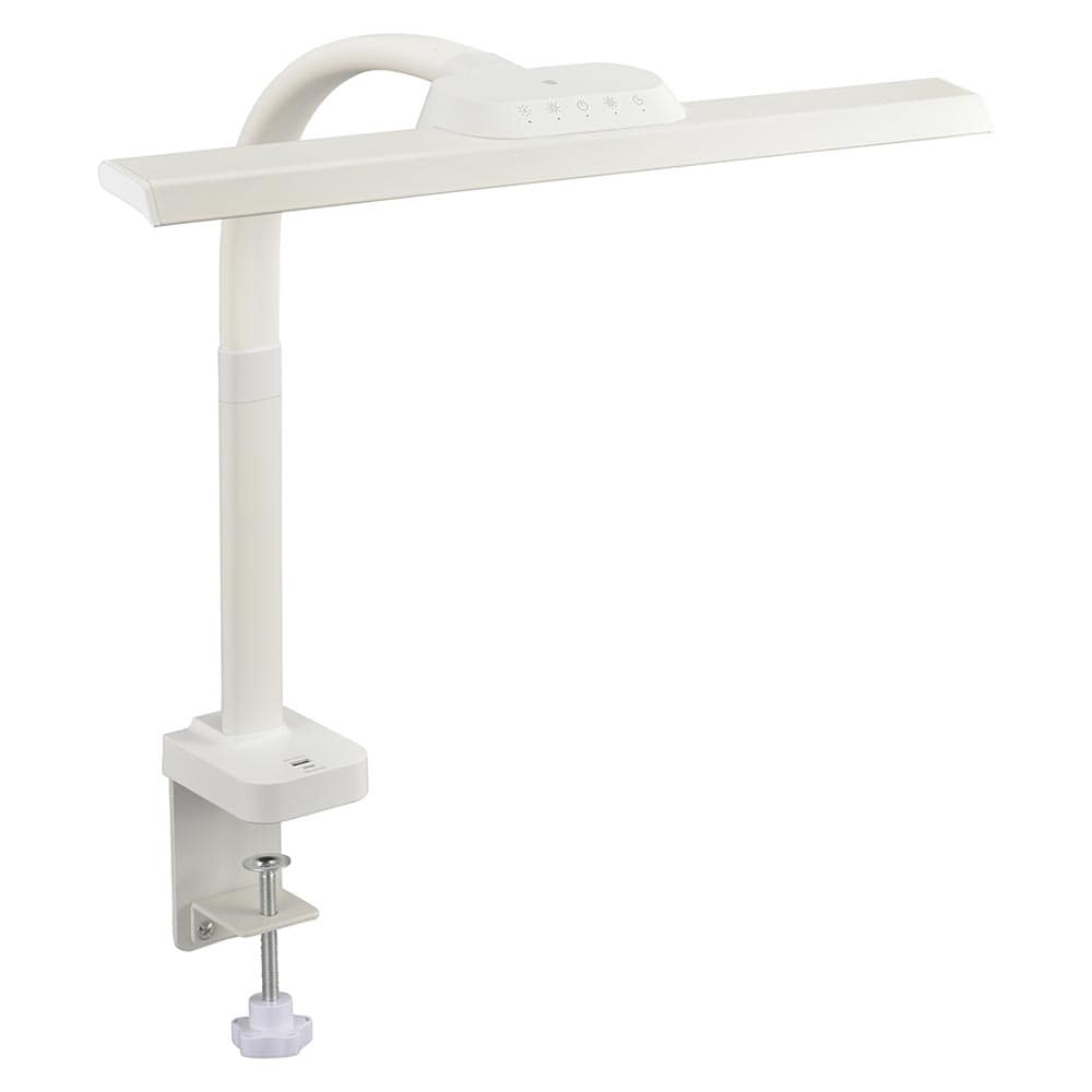 オーム電機 LEDクランプライト Tタイプ ホワイト 1個(ご注文単位1個)【直送品】