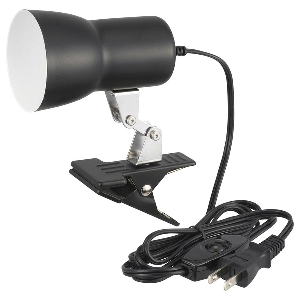 オーム電機 クリップライト E17 電球別売 ブラック 1個(ご注文単位1個)【直送品】