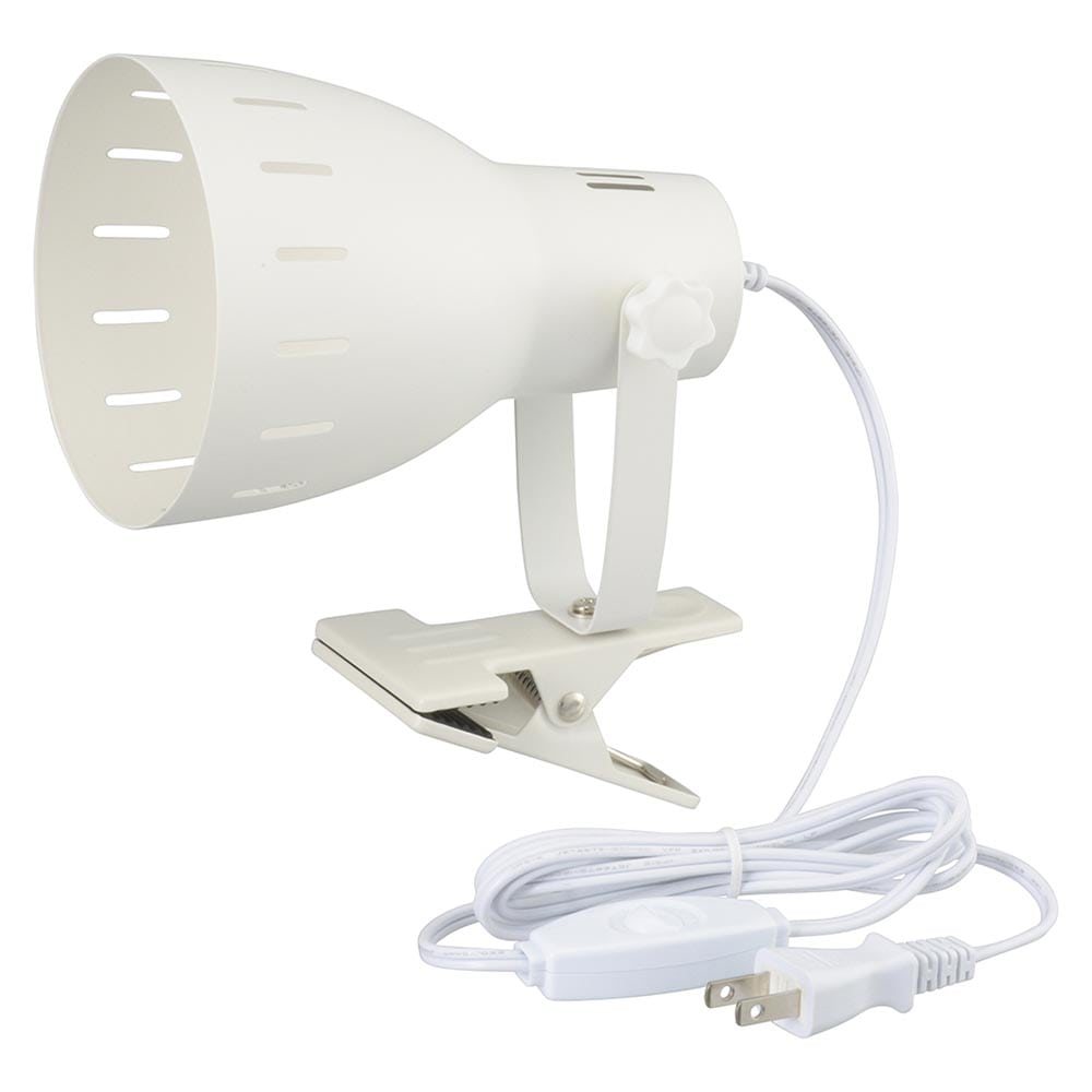 オーム電機 クリップライト E26 電球別売 ホワイト 1個（ご注文単位1個）【直送品】