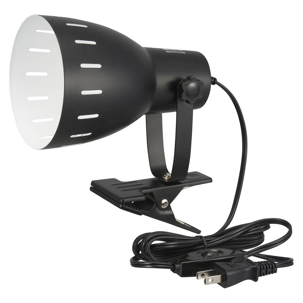 オーム電機 クリップライト E26 電球別売 ブラック 1個（ご注文単位1個）【直送品】