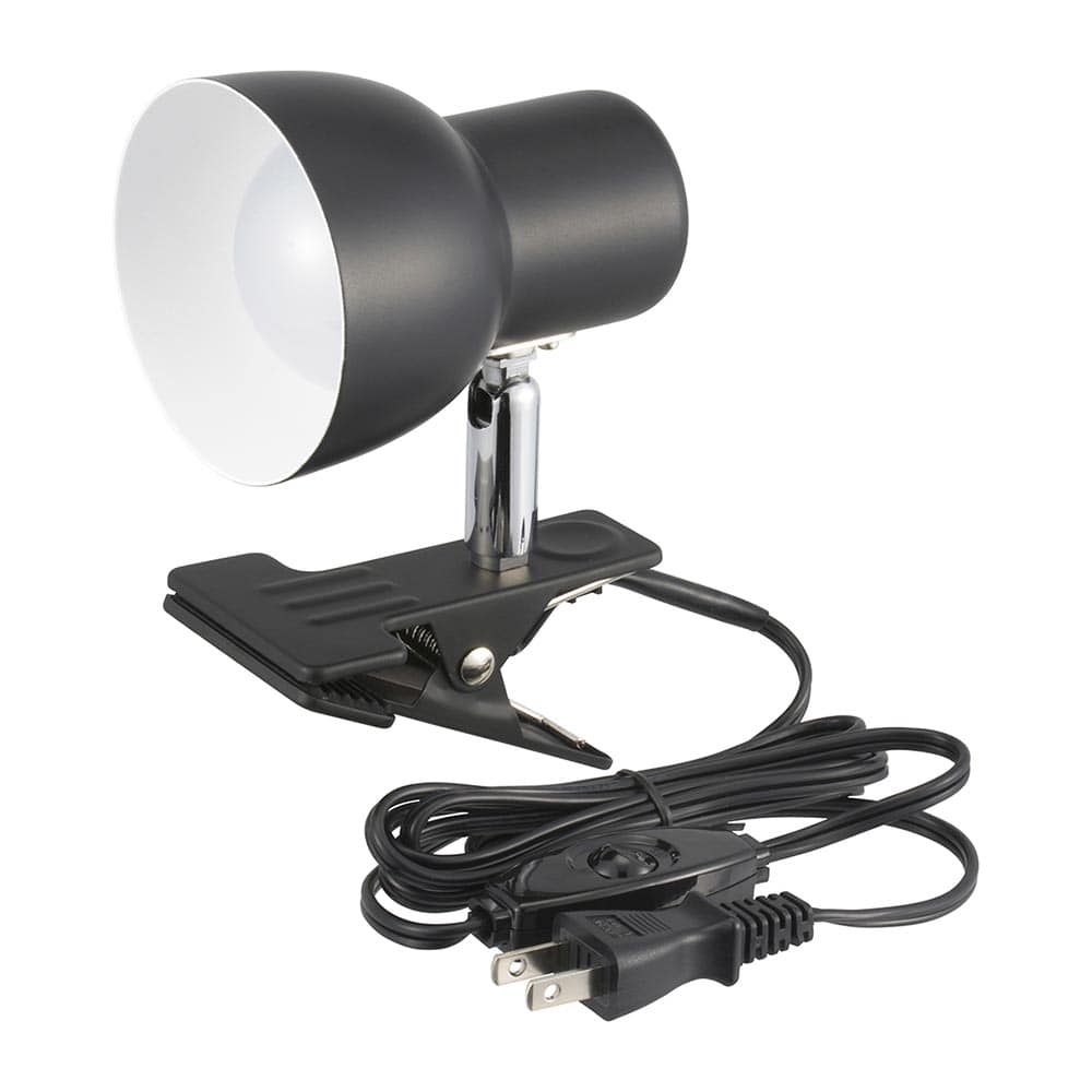 オーム電機 LEDクリップライト 昼光色 ブラック 1個(ご注文単位1個)【直送品】