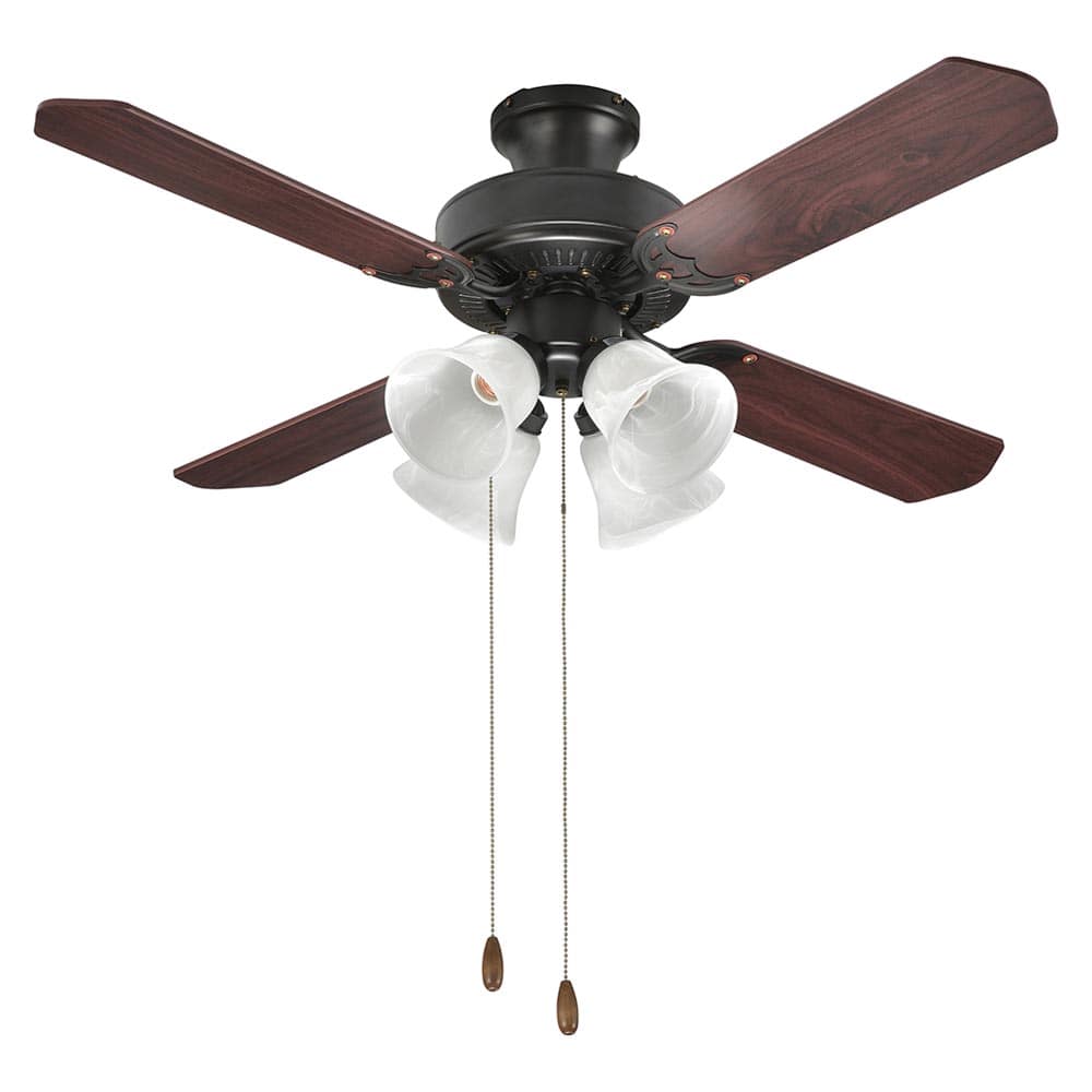 オーム電機 4灯シーリングファン 電球別売 1個（ご注文単位1個）【直送品】