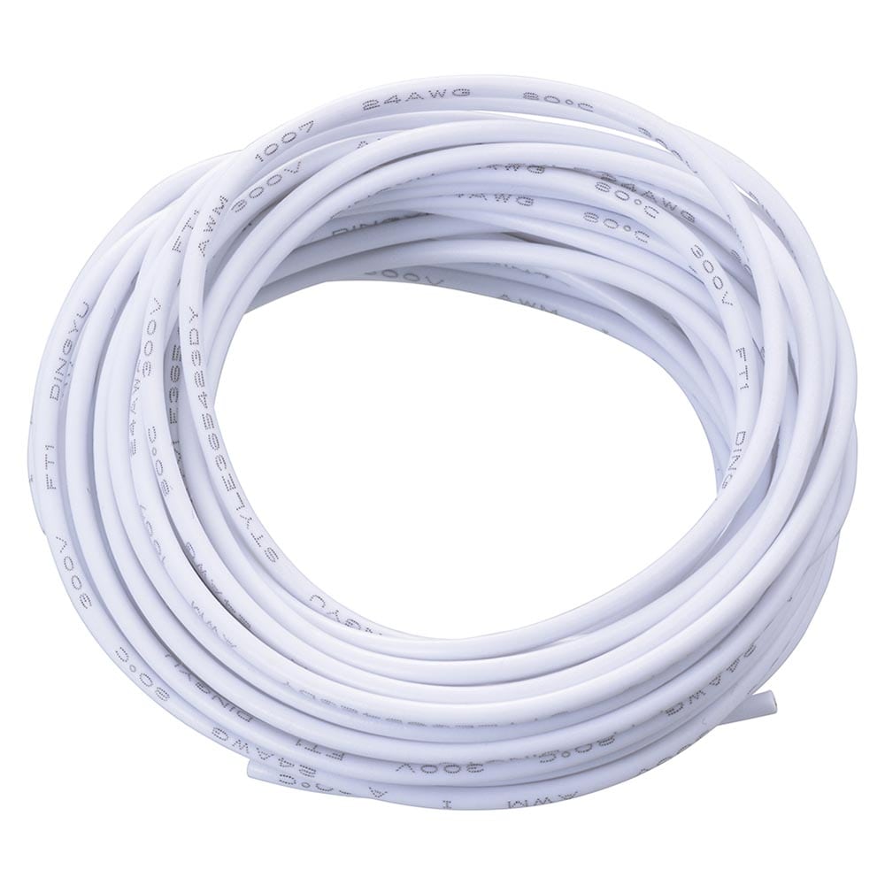 オーム電機 工作用コード 5m 白 1個（ご注文単位1個）【直送品】