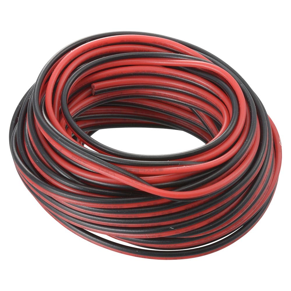 オーム電機 工作用平行コード 5m 赤黒 1個（ご注文単位1個）【直送品】