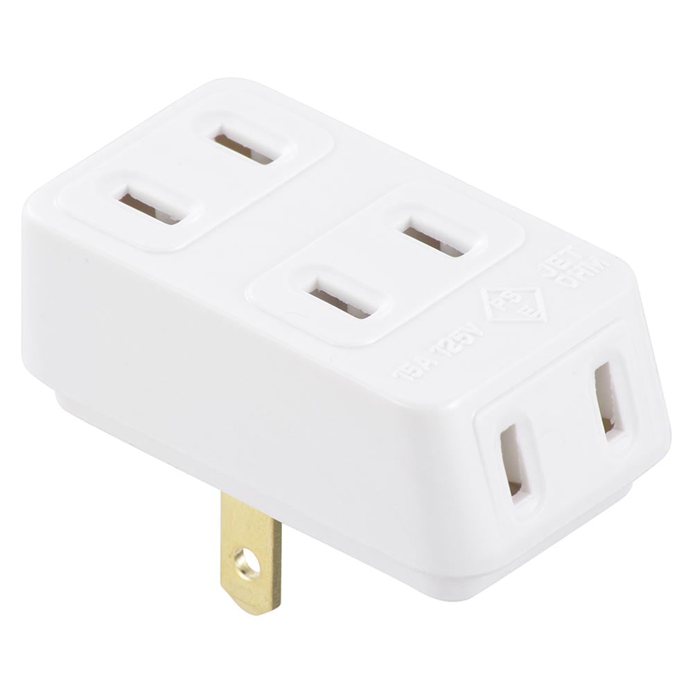オーム電機 安全ニュートリプルタップ 3個口 1個（ご注文単位1個）【直送品】