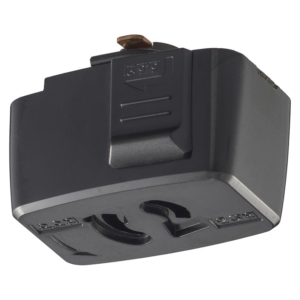 オーム電機 抜止コンセント ライティングダクト用 ブラック 1個（ご注文単位1個）【直送品】