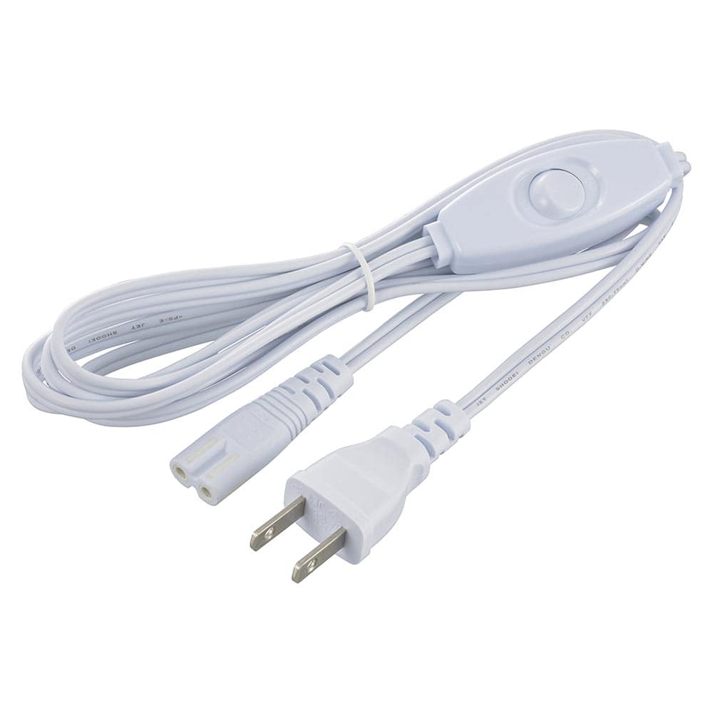 オーム電機 電源 コード LEDイーブライトスリム専用 中間スイッチ付き 2m 1個（ご注文単位1個）【直送品】